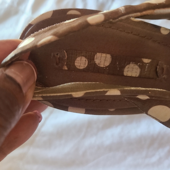 🤎Nine West Polka dot tan heels - Picture 4 of 7
